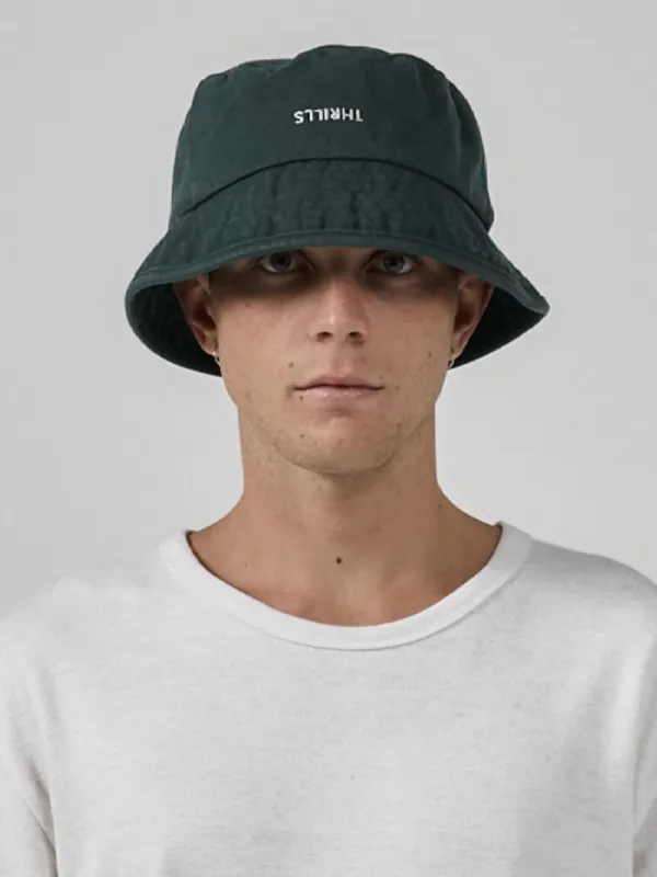 Minimal Thrills Bucket Hat - Mallard Green sold by Thrills