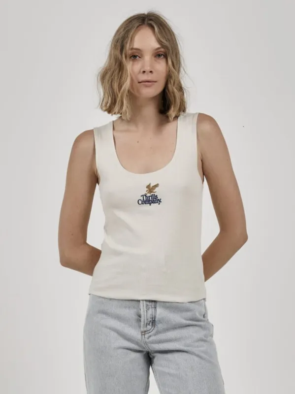Golden Talons Rib Singlet - Heritage White made by Thrills