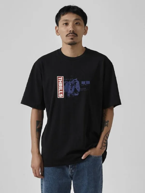 Meantime Oversize Fit Tee - Black sold by Thrills