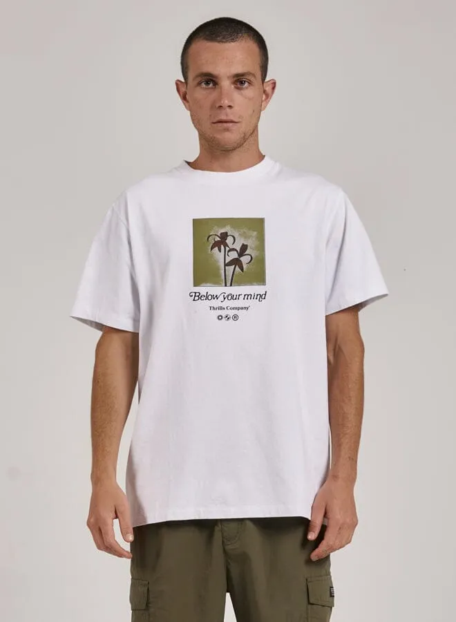 Below Your Mind Merch Fit Tee - White sold by Thrills