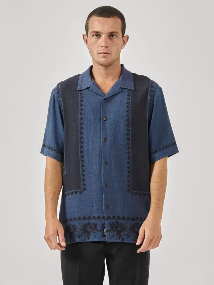 Evolve Bowling Shirt - Blue Indigo sold by Thrills