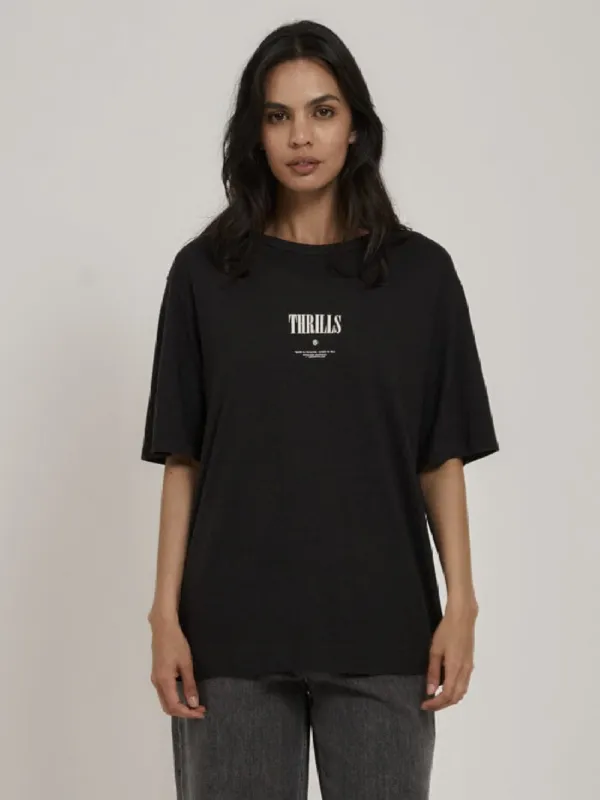 As You Are Hemp Box Fit Tee - Washed Black sold by Thrills
