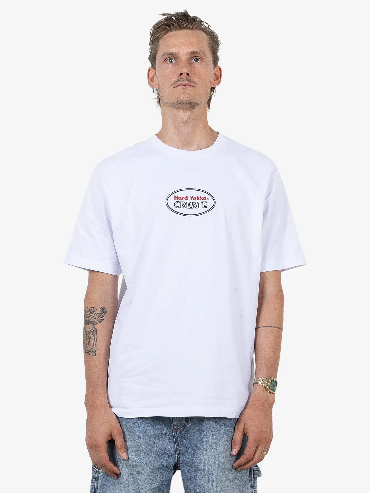 HYC Workmate Oversize Fit Tee - White sold by Thrills