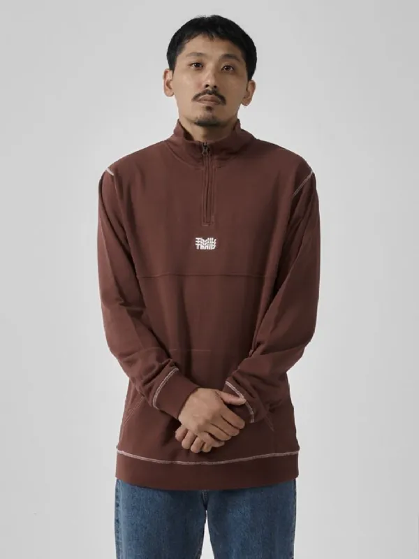 Infinite Thrills Quarter Zip Fleece - Rum made by Thrills