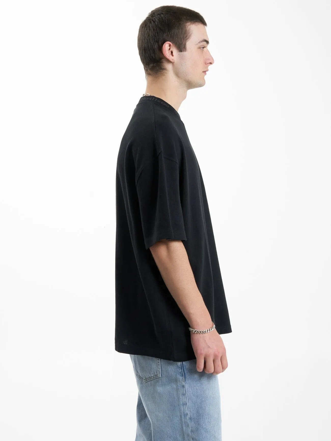 Cortex Box Fit Oversize Tee - Black sold by Thrills product image thumbnail 4