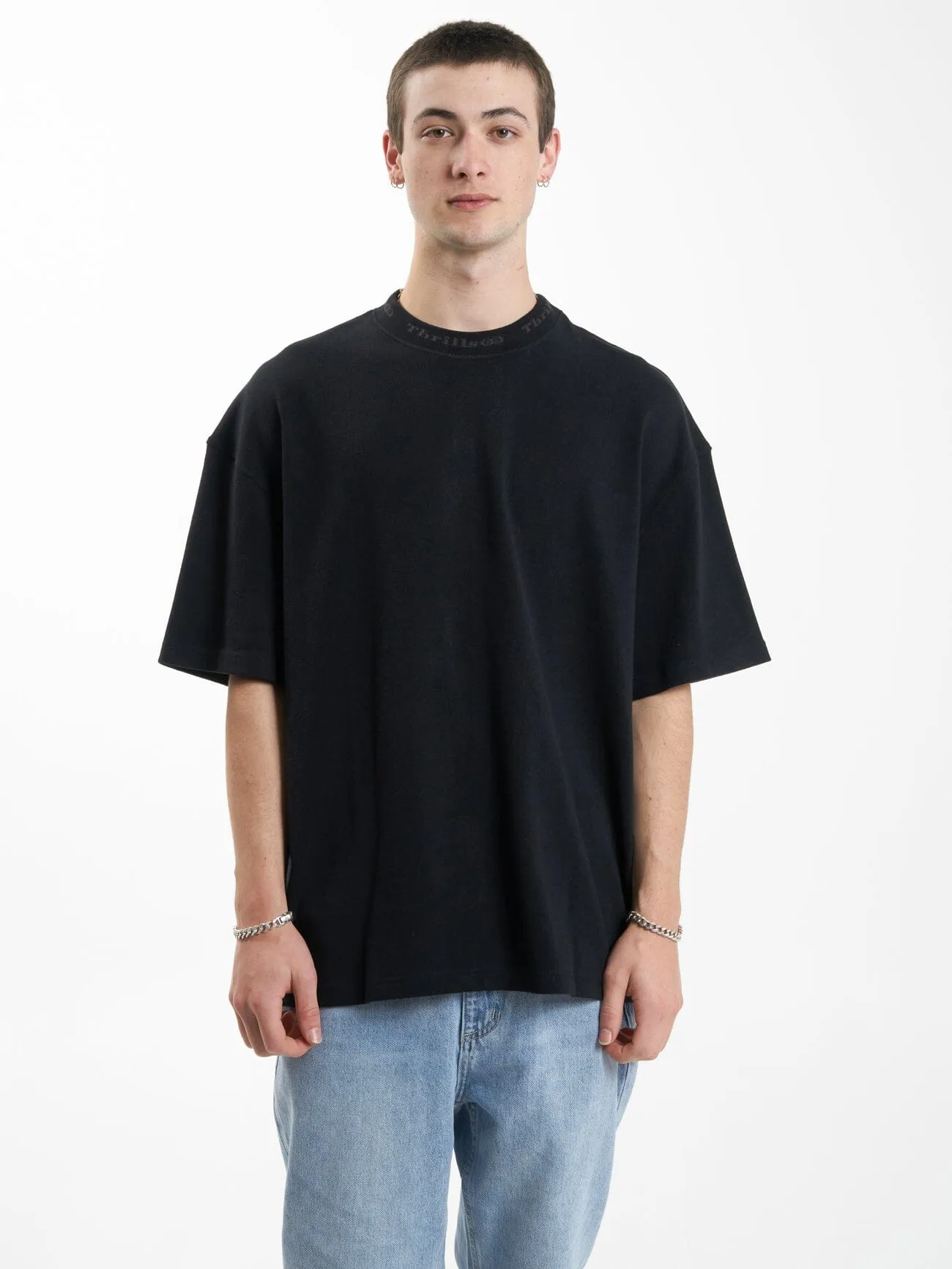 Cortex Box Fit Oversize Tee - Black sold by Thrills