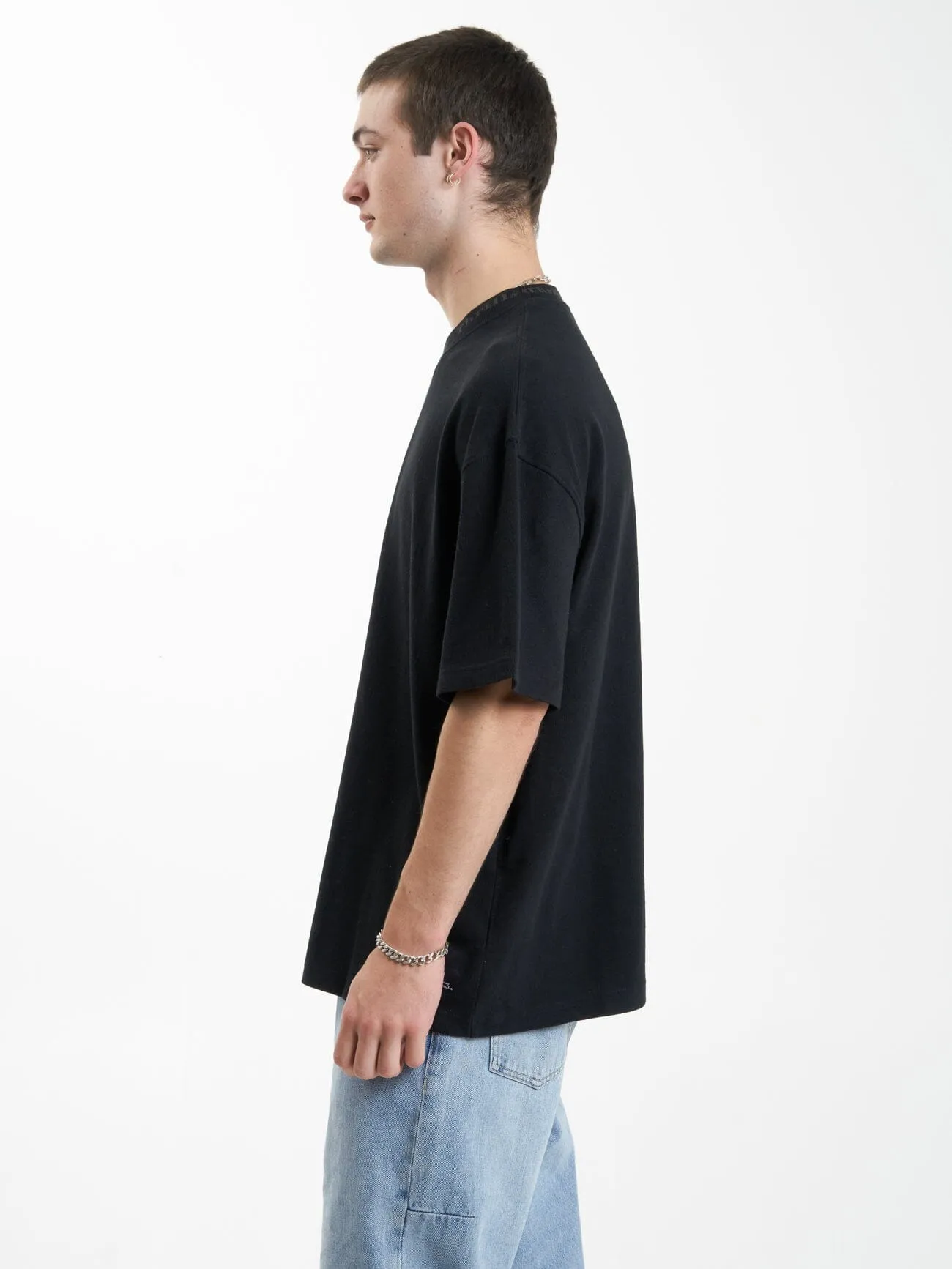 Cortex Box Fit Oversize Tee - Black sold by Thrills product image thumbnail 3