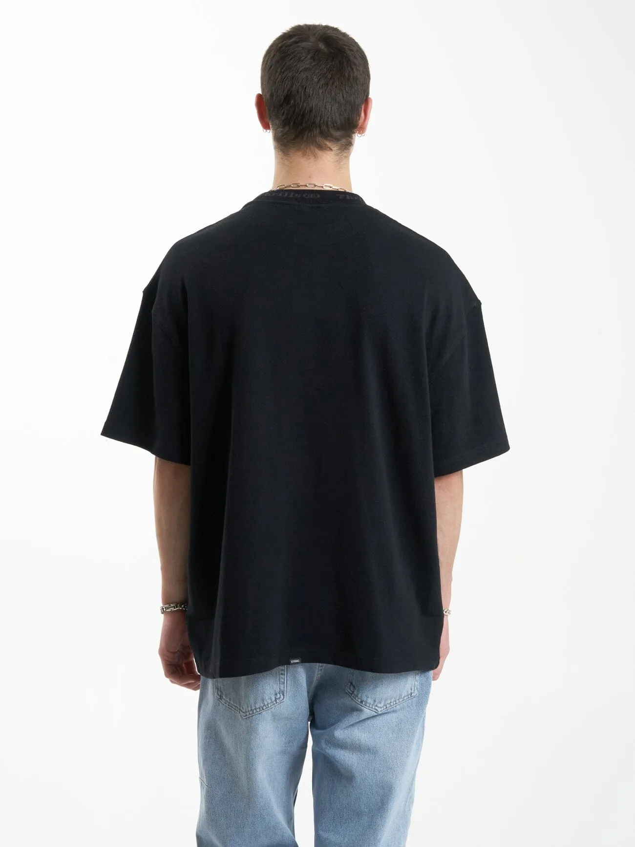 Cortex Box Fit Oversize Tee - Black sold by Thrills product image thumbnail 2