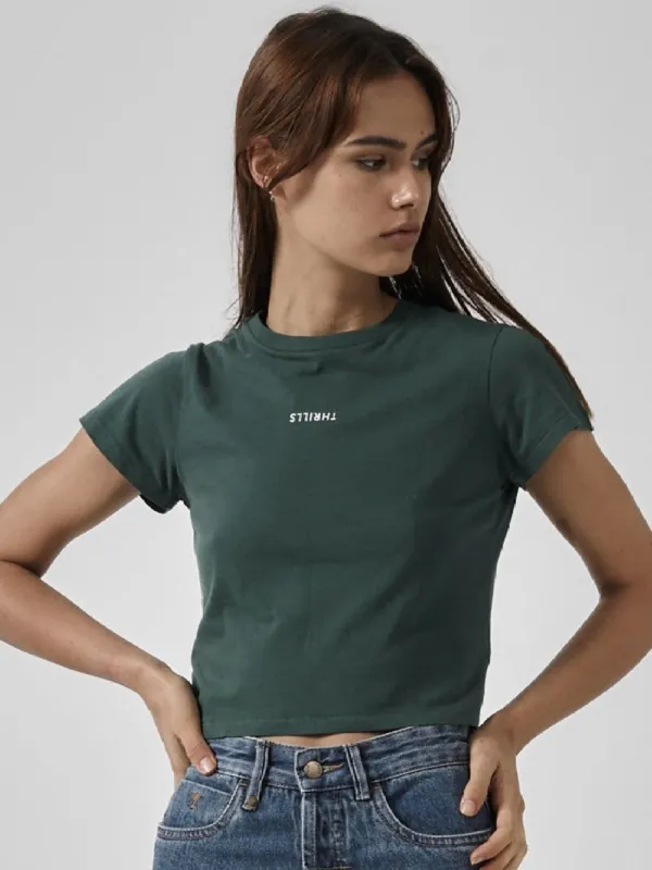 Minimal Thrills Mini Tee - Mallard Green sold by Thrills