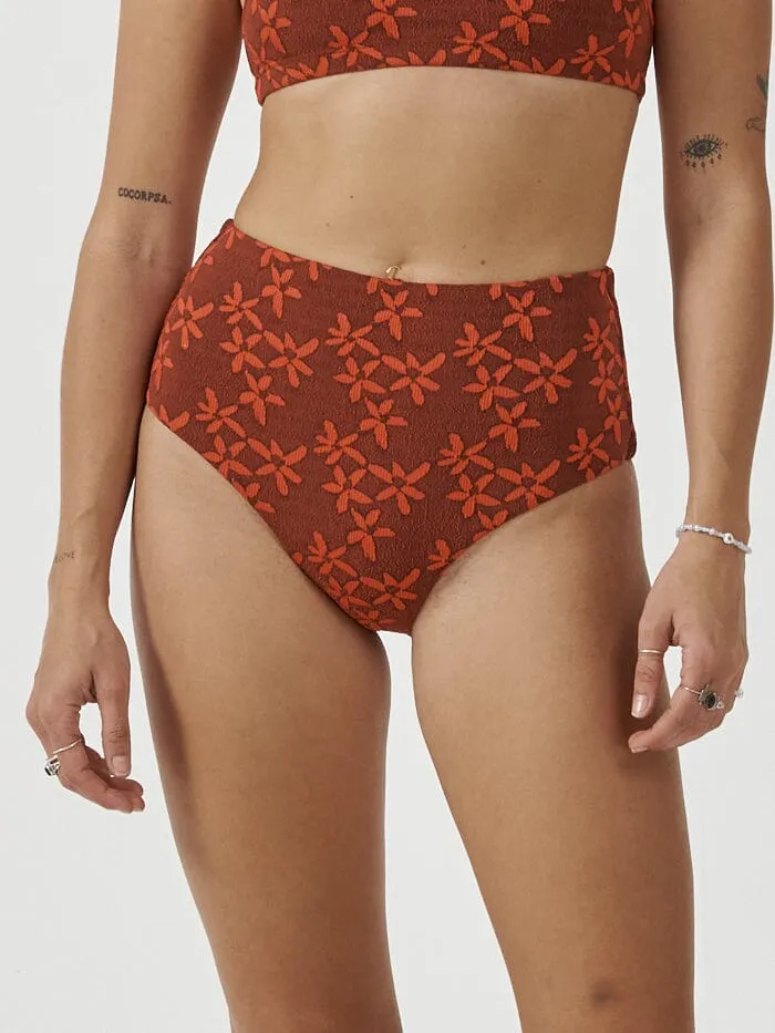Azealia High Waist Bikini Bottom - Port sold by Thrills