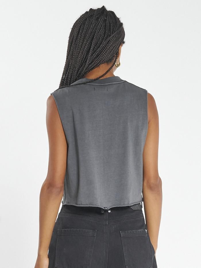 Speed Wreath Crop Muscle - Merch Black sold by Thrills product image thumbnail 4