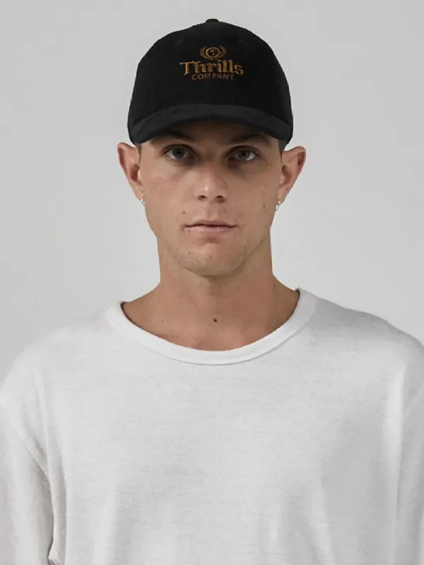 King Embro 6 Panel Cap - Black made by Thrills
