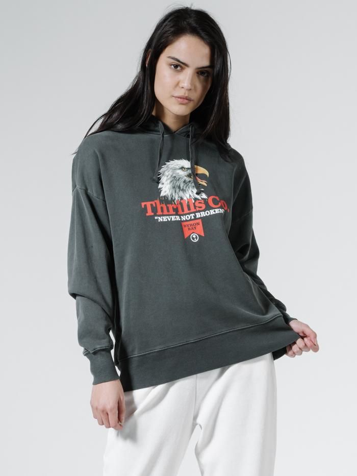 Talla Slouch Hoodie - Merch Black sold by Thrills product image thumbnail 4