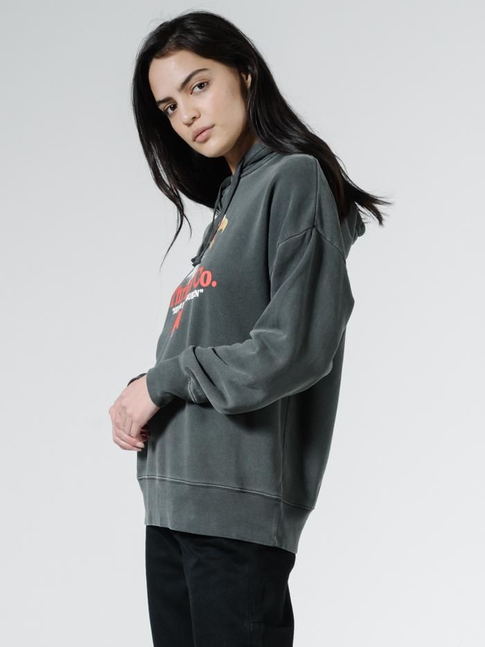 Talla Slouch Hoodie - Merch Black sold by Thrills product image thumbnail 3