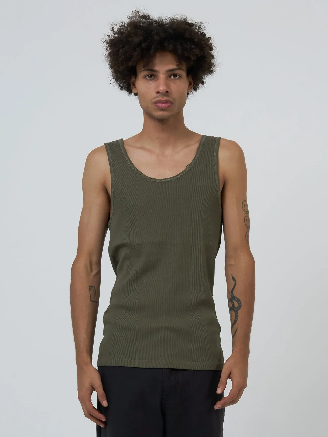 Endless Rib Tank - Deep Emerald sold by Thrills