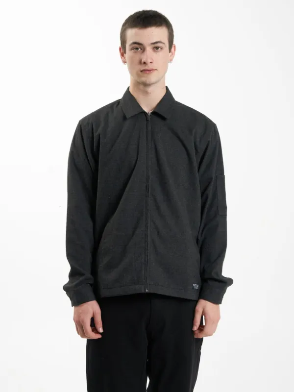 Jacob Plaid Jacket - Black sold by Thrills