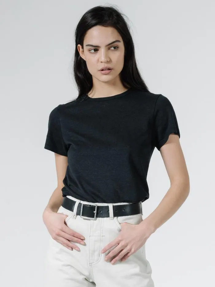 Hemp Slim Tee - Faded Black sold by Thrills product image thumbnail 4