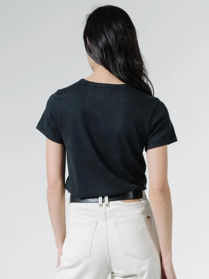 Hemp Slim Tee - Faded Black sold by Thrills product image thumbnail 5