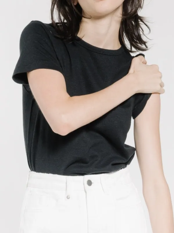 Hemp Slim Tee - Faded Black sold by Thrills