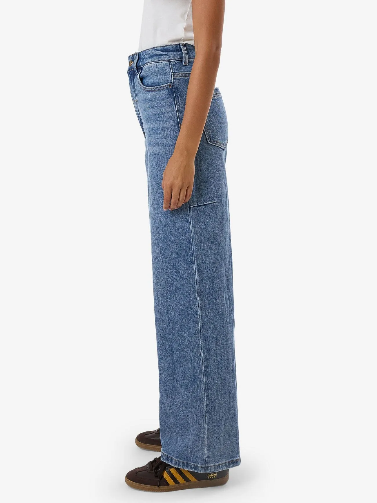 Holly High Rise Stretch Wide Jean - Dark Dust Blue sold by Thrills product image thumbnail 3