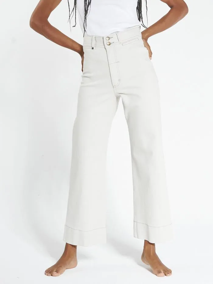 Belle Stretch Jean - Vintage Bone sold by Thrills