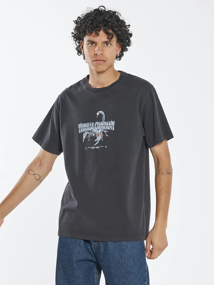 Chrome Scorpion Merch Fit Tee - Washed Black sold by Thrills product image thumbnail 4