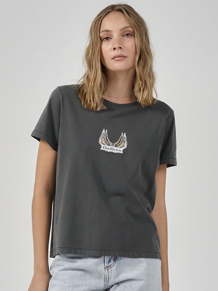 Wind Beneath Relax Fit Tee - Merch Black sold by Thrills