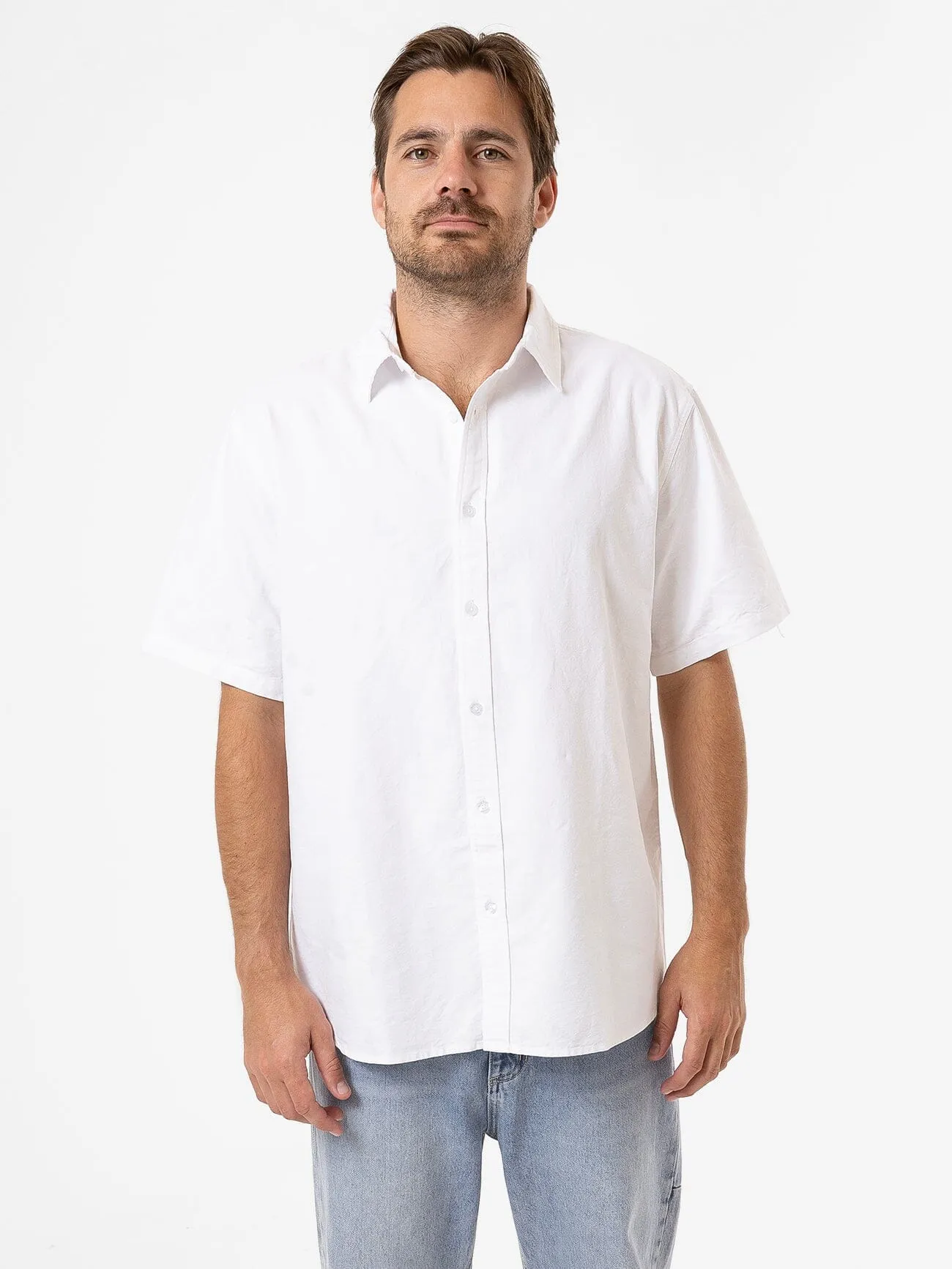 Occasions Oxford Short Sleeve Shirt - White sold by Thrills product image thumbnail 5
