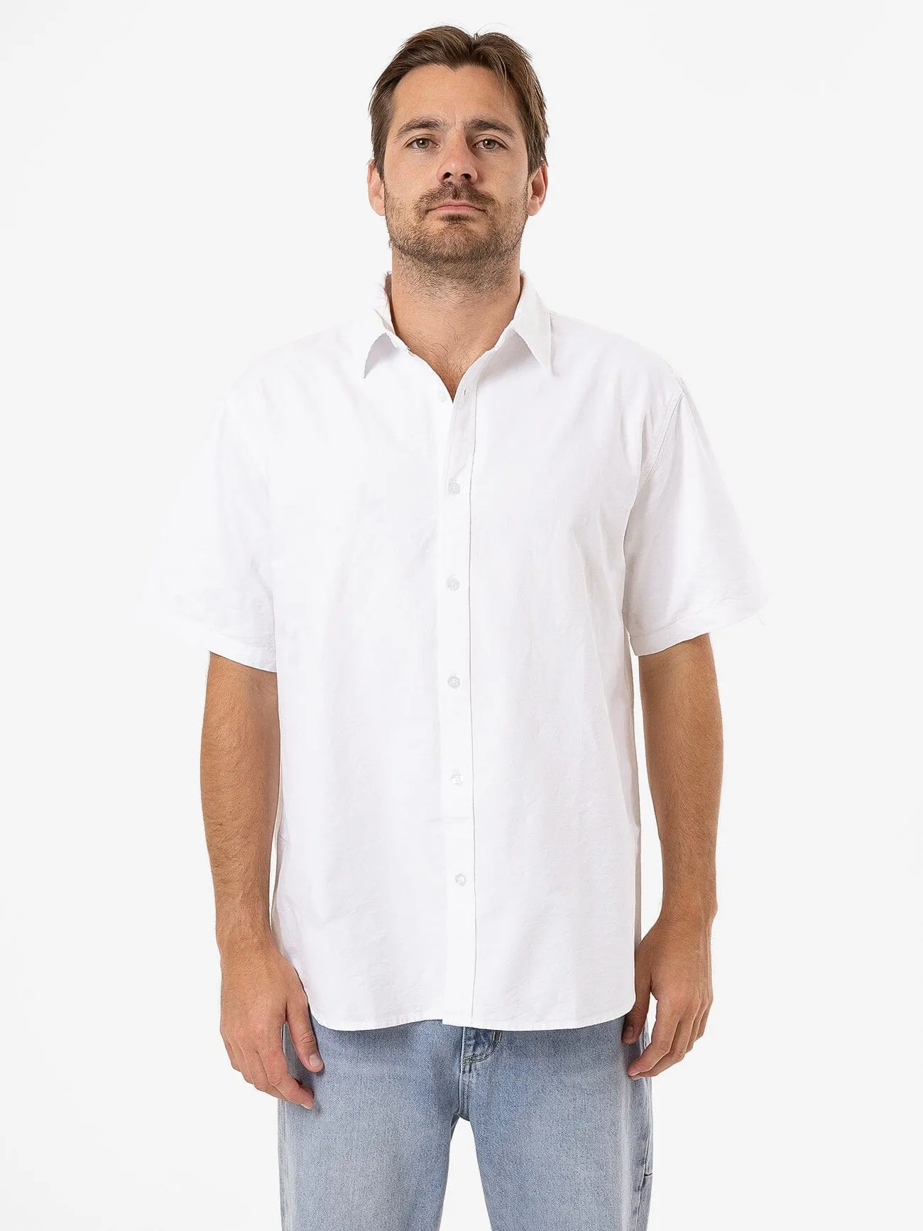 Occasions Oxford Short Sleeve Shirt - White sold by Thrills