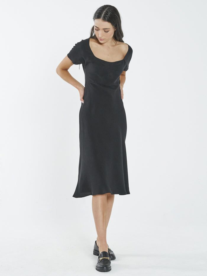 Kira Bias Dress - Antique Black sold by Thrills product image thumbnail 5