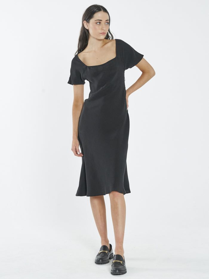 Kira Bias Dress - Antique Black sold by Thrills product image thumbnail 3