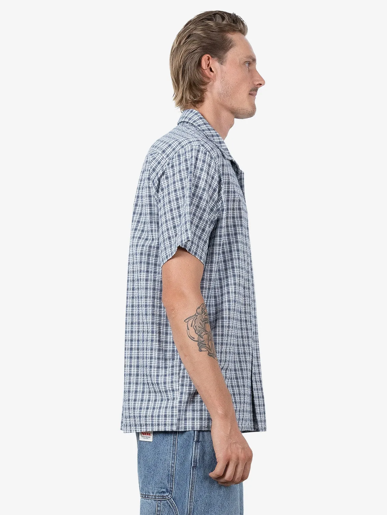HYC Welded Short Sleeve Check Shirt - Yakka Petrol sold by Thrills product image thumbnail 3