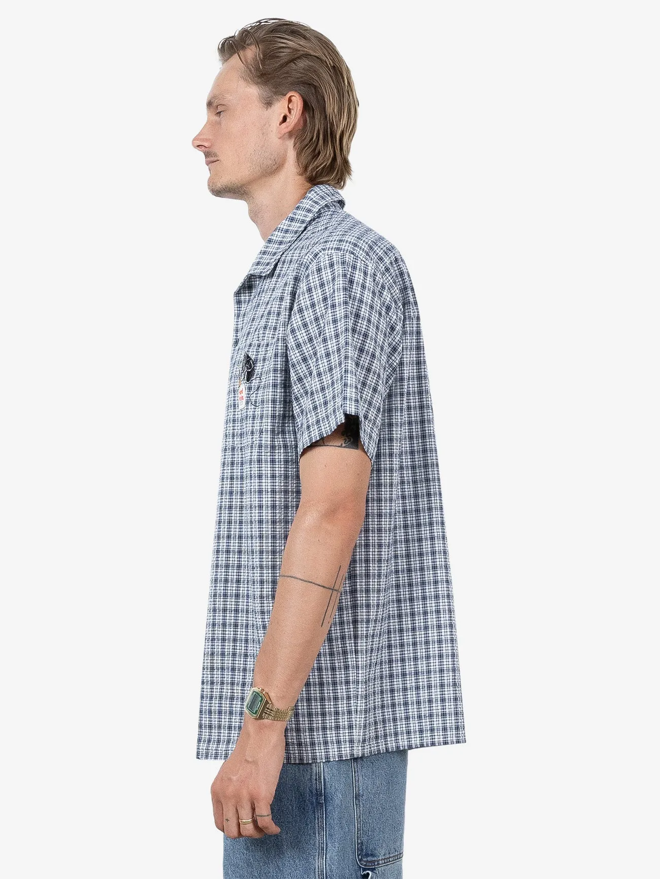 HYC Welded Short Sleeve Check Shirt - Yakka Petrol sold by Thrills product image thumbnail 2