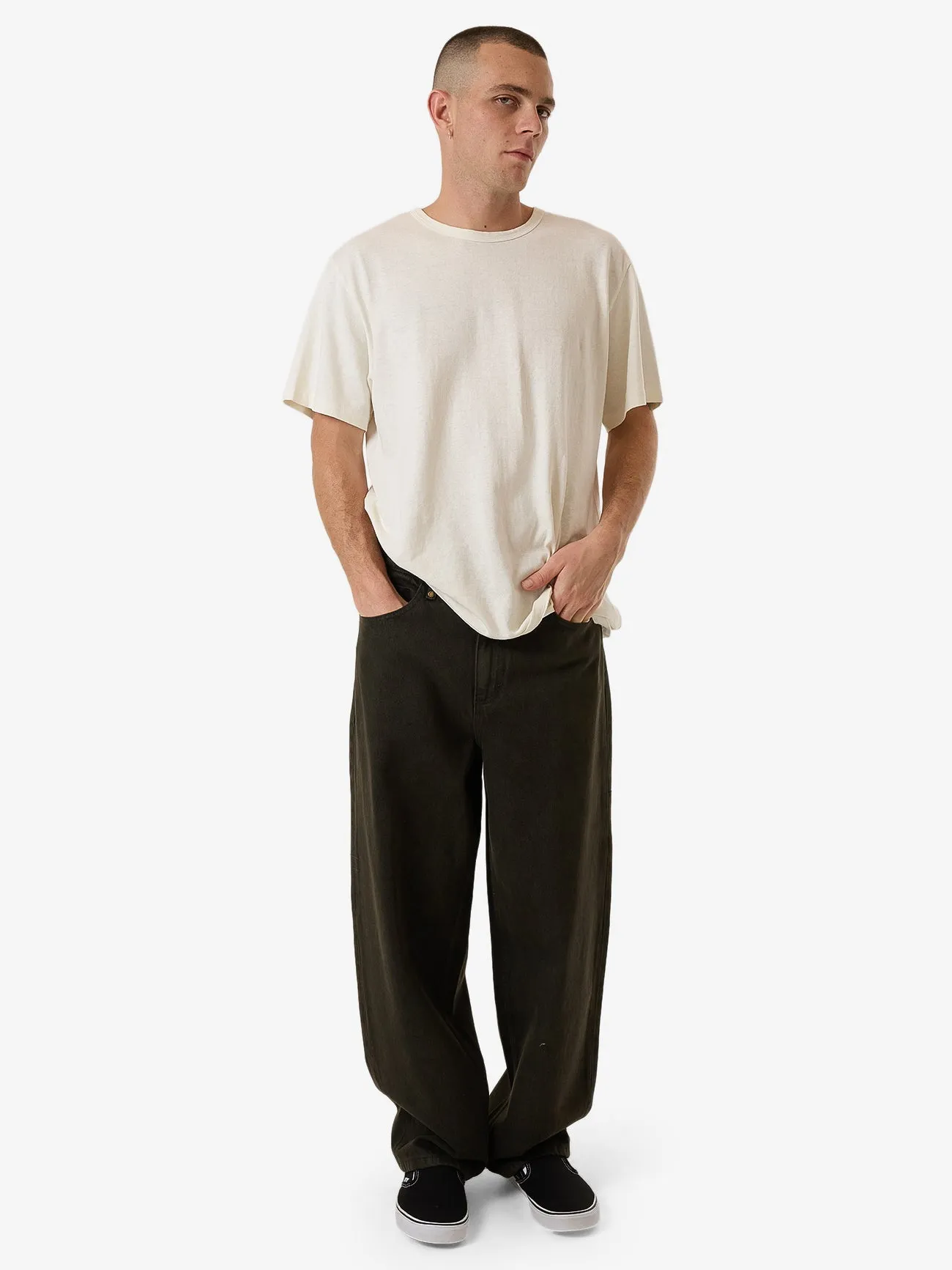 Biggest Slacker Big Baggy Denim Jean - Dark Canteen sold by Thrills product image thumbnail 5