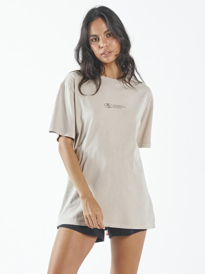 Company Alignment Merch Fit Tee - Aged Tan sold by Thrills