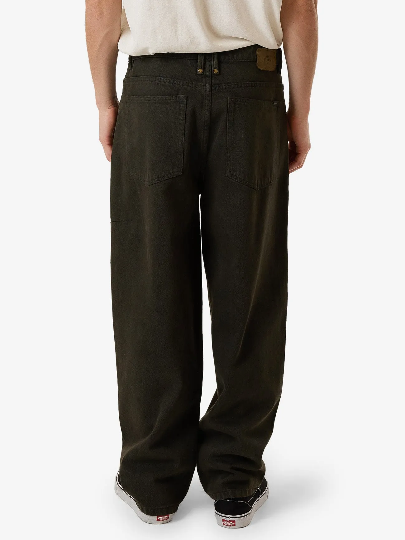 Biggest Slacker Big Baggy Denim Jean - Dark Canteen sold by Thrills product image thumbnail 2