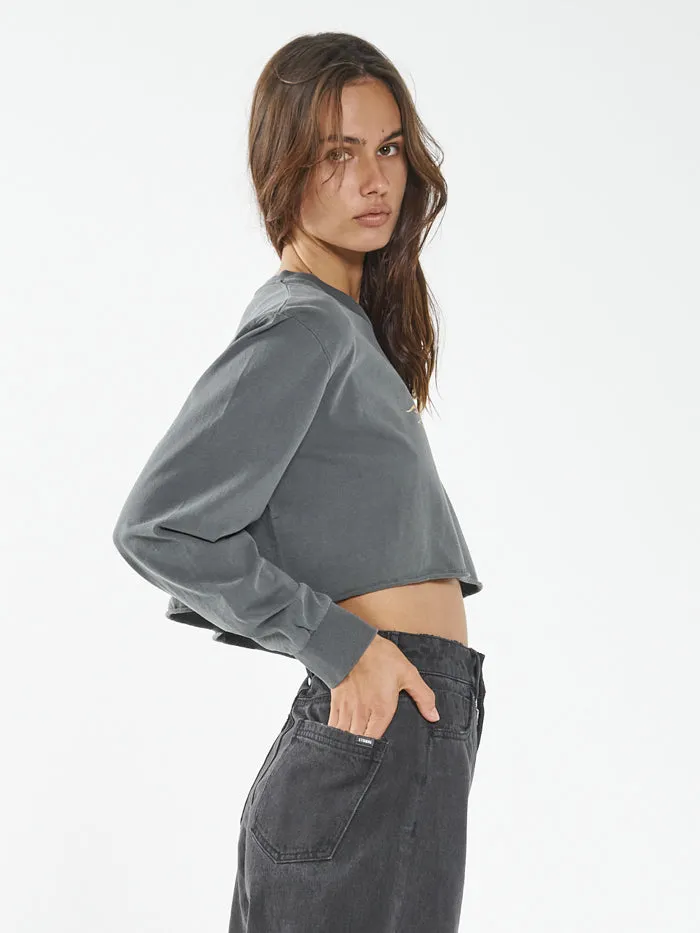 Blaze LS Merch Super Crop Tee - Merch Black sold by Thrills product image thumbnail 4