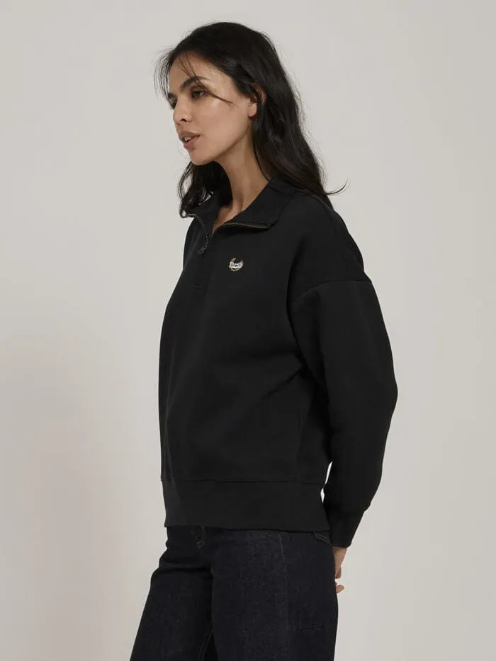 Animal House Quarter Zip Pullover - Washed Black sold by Thrills product image thumbnail 3