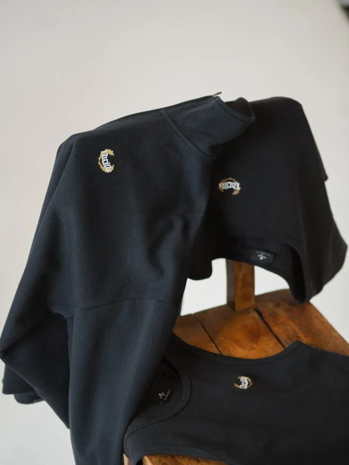 Animal House Quarter Zip Pullover - Washed Black sold by Thrills product image thumbnail 5