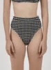 Gigi High Cut Bikini Bottom - Black sold by Thrills