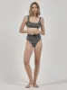 Gigi High Cut Bikini Bottom - Black sold by Thrills