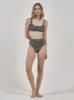 Gigi High Cut Bikini Bottom - Black sold by Thrills
