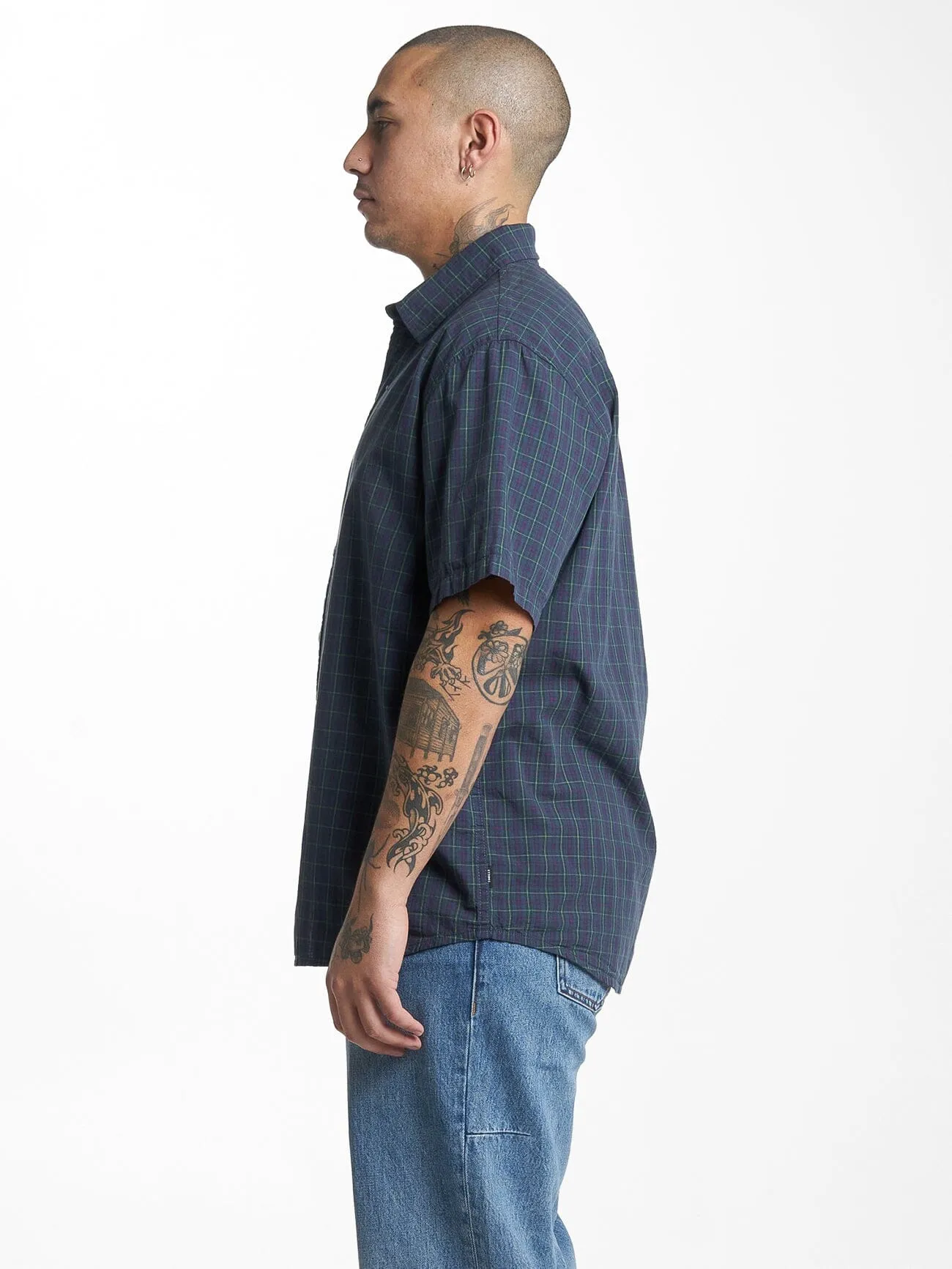 Wonderland Short Sleeve Shirt - Dark Slate sold by Thrills product image thumbnail 4