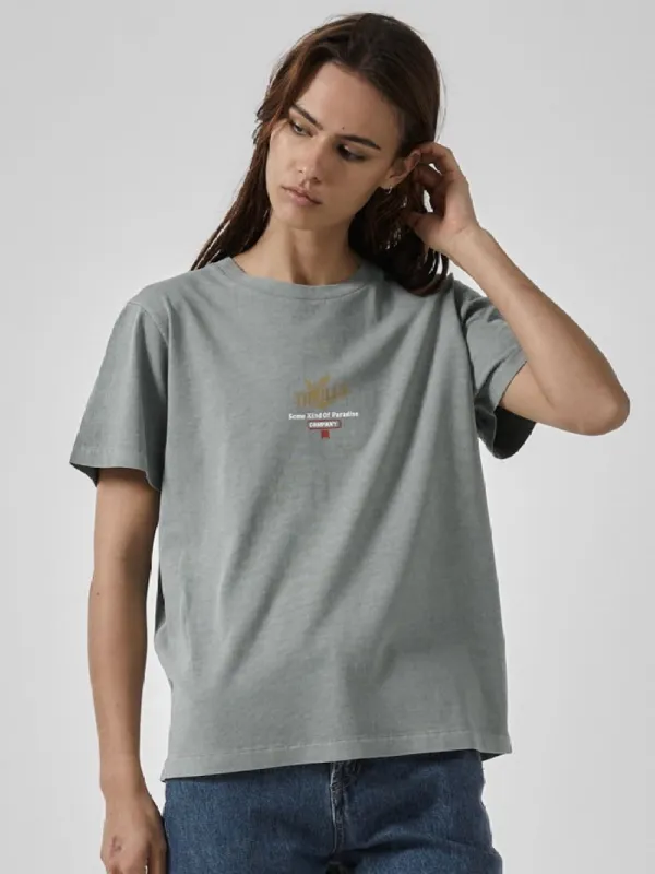 Golden Paradise Relaxed Tee - Sea Glass sold by Thrills