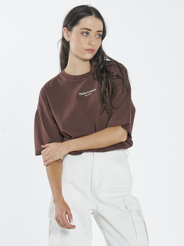 Far East Company Merch Fit Tee - Washed Cocoa sold by Thrills product image thumbnail 3