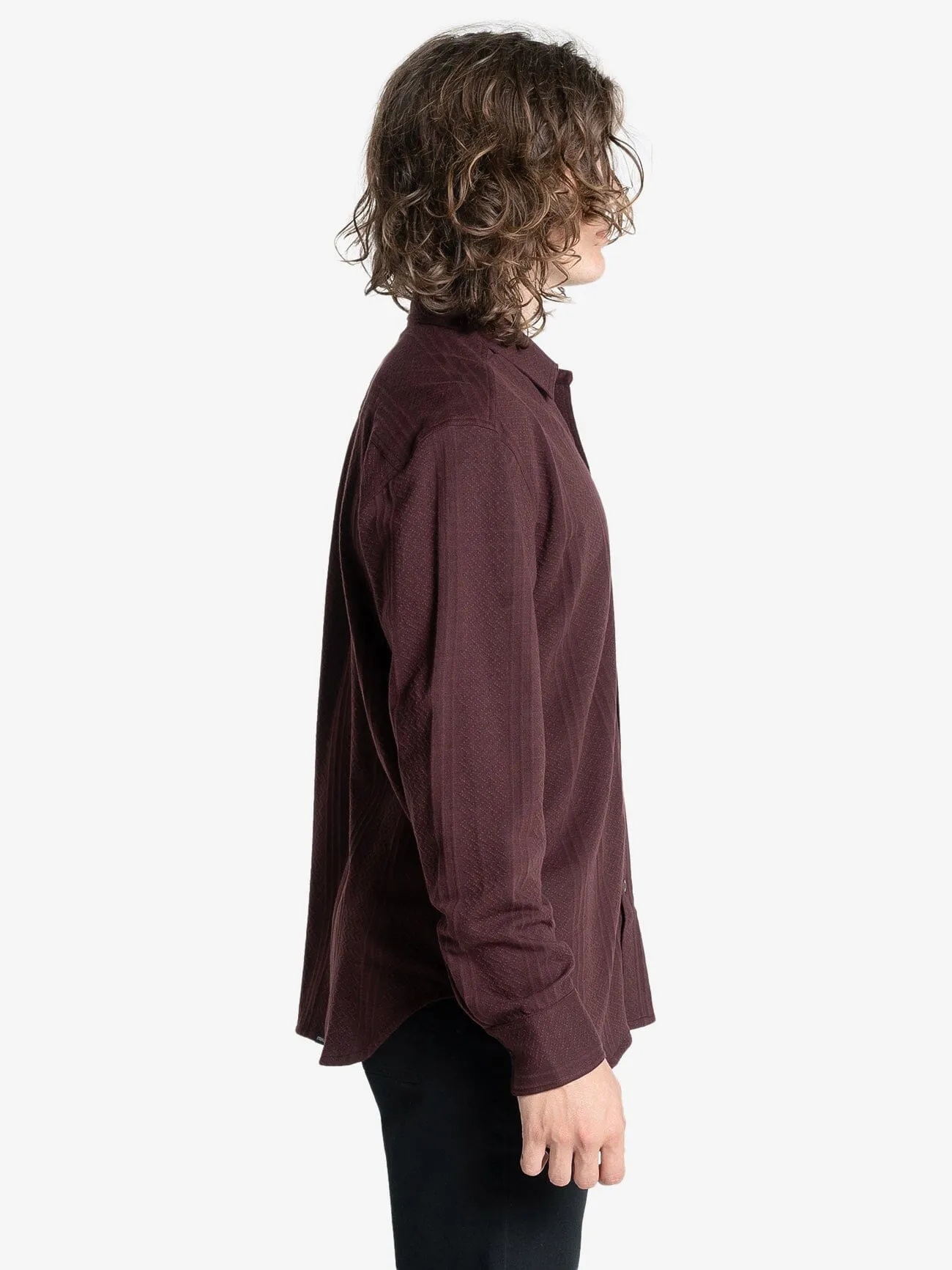 Future Feelings Long Sleeve Shirt - Deep Plum sold by Thrills product image thumbnail 3