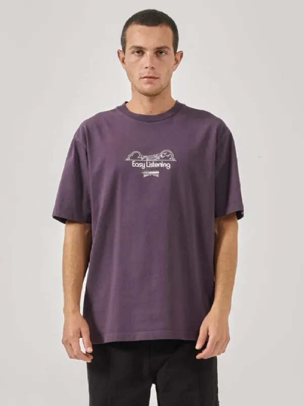 Summer Breeze Oversize Fit Tee - Purple Pennant sold by Thrills