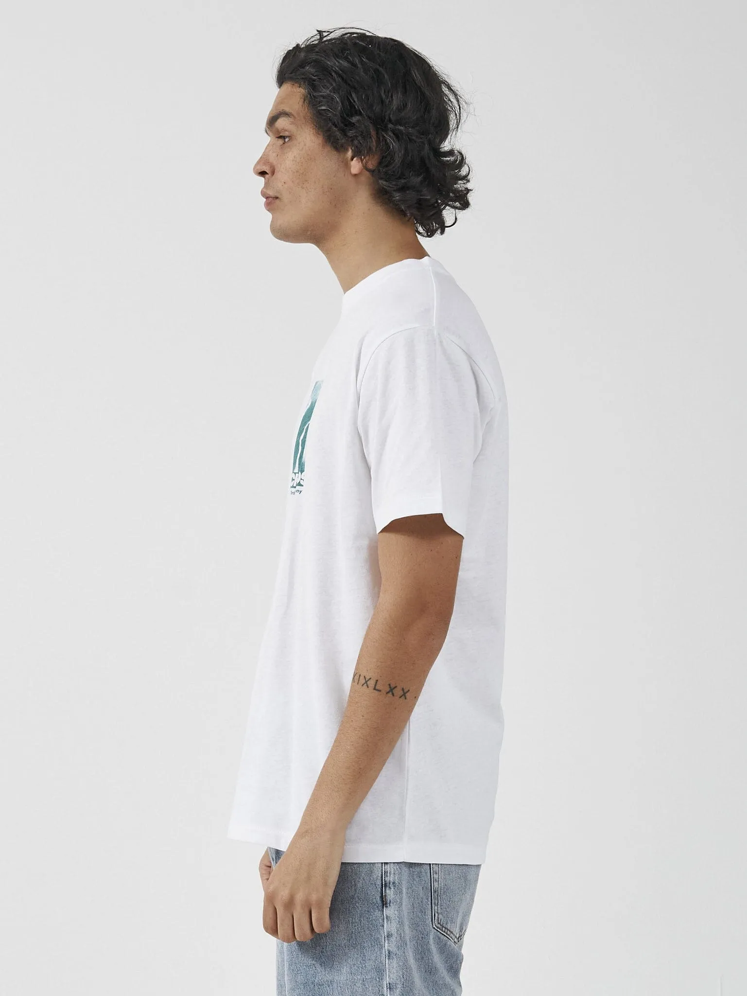 Electric Chaos Merch Fit Tee - White sold by Thrills product image thumbnail 4