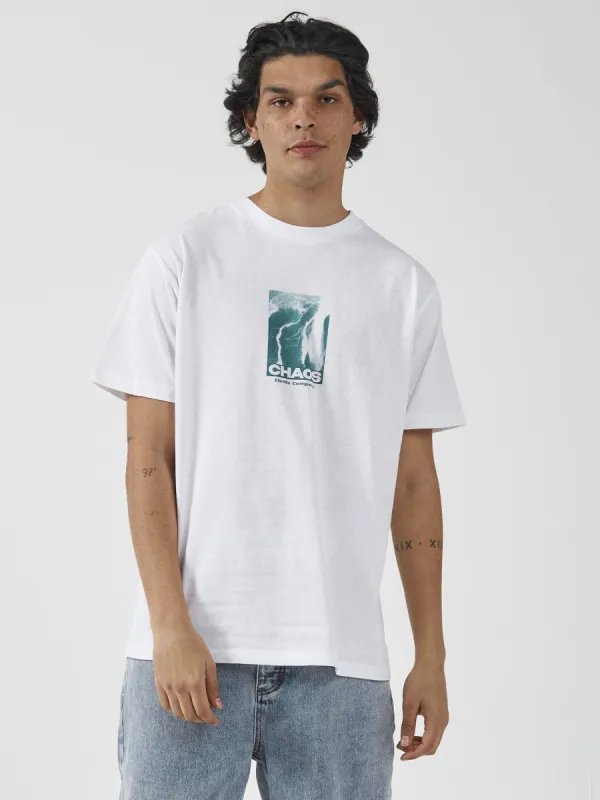 Electric Chaos Merch Fit Tee - White sold by Thrills