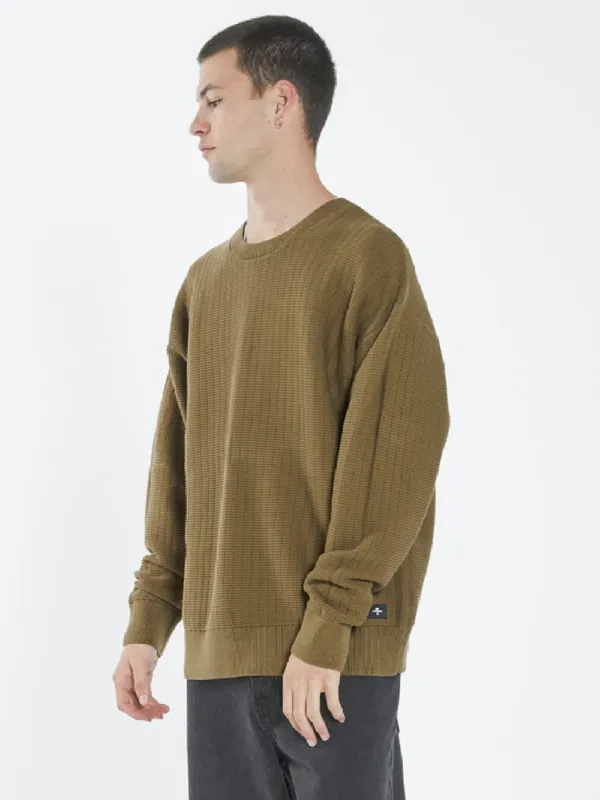 Non Sense Crew Knit - Plantation sold by Thrills